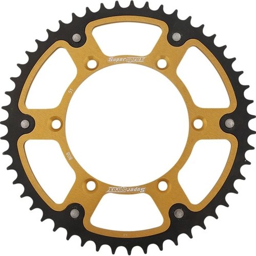 Supersprox Stealth Rear Sprocket 520 51T Gold RST-808-51-GLD for Suzuki/Kawasaki