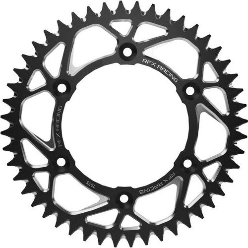 Rfx Aluminum Rear Sprocket 50T Black #FXRS 10-50 99BK for Honda