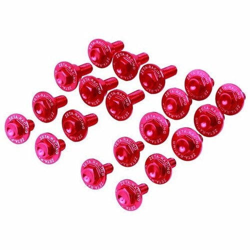 Zeta Aluminum Body Bolt Kit Red #ZE88-5062 fits Honda CRF450R 2021