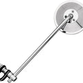 Emgo 3-Way Clamp-On Mirror Round 10" Stem Chrome Universal