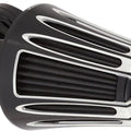 Arlen Ness Monster Sucker 90-Degree Air Cleaner Kit Deep Cut Black Harley M8