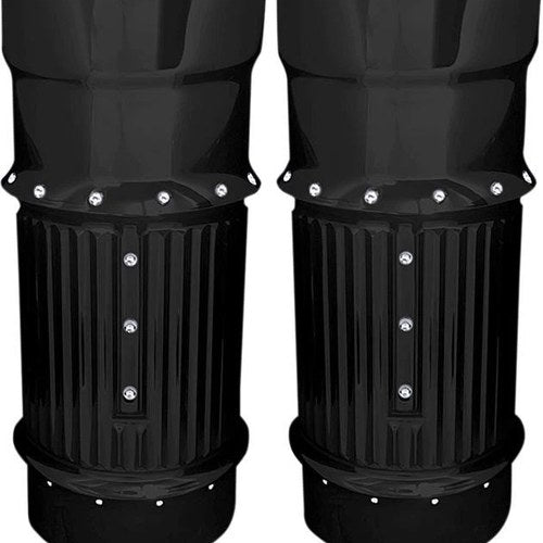 Covingtons Fork Bellows Dimpled Black #C1114-B Harley Davidson