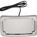 Cycle Visions Curved Slick Signal License Plate Frame 3-Hole Mount Chrome