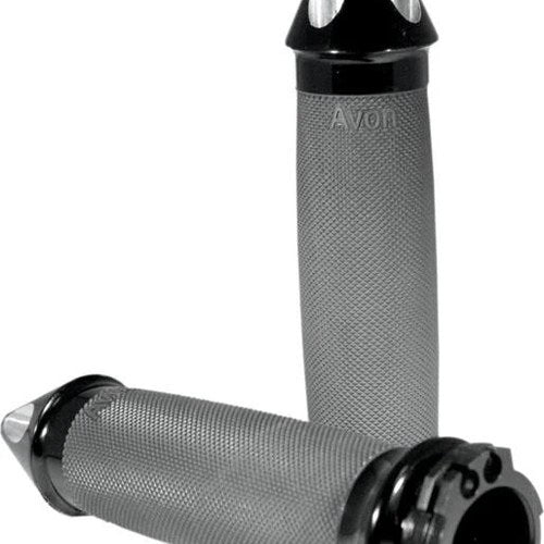 Avon Custom Contour Spike Grips Black #CC-86-ANO-SP-FL Harley Davidson