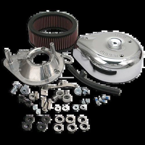 S&S Cycle 17-0403 Teardrop Air Cleaner Kit for Harley Davidson Big Twins with