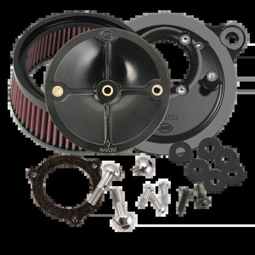 S&S Cycle Stealth Air Cleaner Kit 170-0165 for Harley Davidson 66mm Throttle
