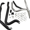 Cobra Power Port Dual Head Pipes Black 6254RB Harley Davidson