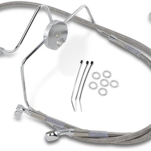 DS Braided Brake Line Kit Front +4" Harley Davidson #143690