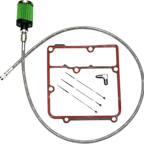 Feuling Oil Tank Breather Kit Stainless Steel #3070 Harley Davidson Dyna