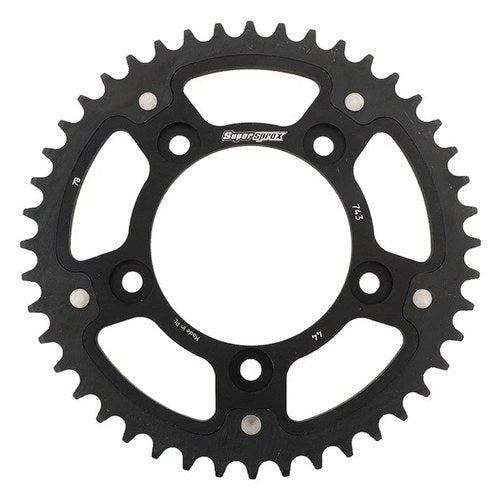 Supersprox Stealth Rear Sprocket 520 Conversion 44T Black #RST-743-44-BLK Ducati