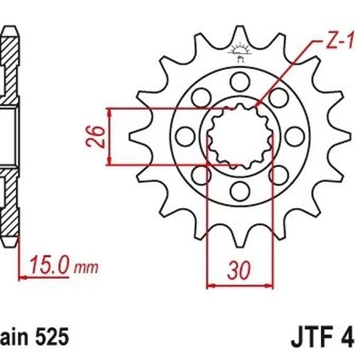 JT Front Sprocket 16T #JTF404.16 BMW S 1000 RR 2010-2016