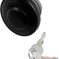 DS Screw-In Vented Locking Gas Cap Glossy Black #212010