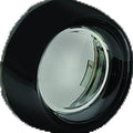 Kuryakyn Deep Dish Bezel for Bullet Turn Signals with Smoke Lens, Gloss Black