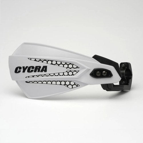 Cycra MX-Race Handguards - White/Black for Off-Road Motorcycles