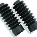 Bikers Choice 41MM Black Fork Boots Pair - Heavy-Duty Rubber, For Retro Style