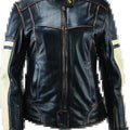 Kuryakyn River Road Dame Vintage Leather Jacket for Women - Small
