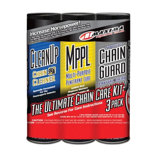 Maxima Synthetic Ultimate Chain Guard Care Combo Kit - For 3-Pack