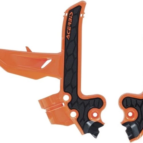 Acerbis X-Grip Frame Guards 16 Orange/Black KTM/Gas 85 SX/MC 85 2025-2026