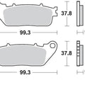 Braking SM1 Brake Pads #942SM1 for Honda CB1000R/VFR1200F/VFR800F Interceptor