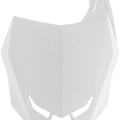 Acerbis Front Number Plate White fits Suzuki RM-Z250/RM-Z450 2018-2026