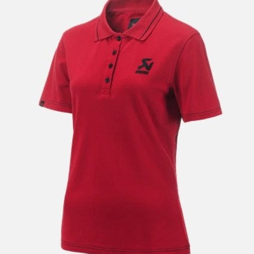 Akrapovic For Women's Corpo Polo Red - small stylish Cotton-Poly Blend