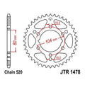 JT Steel Rear Sprocket 520 40T JTR1478.40 for Kawasaki Ninja ZX-10R/Ninja ZX-6RR