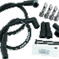 TwinPower Universal Custom Fit Black Ignition Wire Set for V-Twin Motorcycles