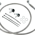 DS Braided Brake Line Kit Front +4" #143724 Harley Davidson Dyna