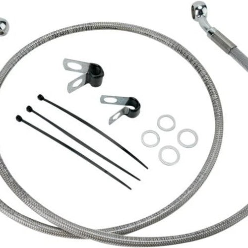 DS Braided Brake Line Kit Front +8" #143726 Harley Davidson Dyna