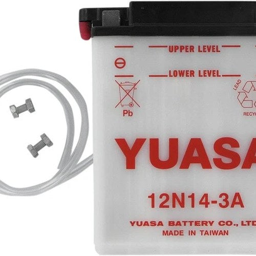 Yuasa Conventional Battery 12N14-3A #YUAM2241B for Yamaha/Honda