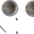 DS Chrome Axle Caps Front Harley Davidson 141150