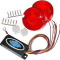 Badlands Illuminator Red Lenses Harley Davidson Dyna/Sportster/Heritage Softail