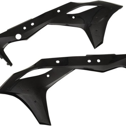 Cycra Powerflow Radiator Shrouds Black #1CYC-1868-12 for Kawasaki KX250F