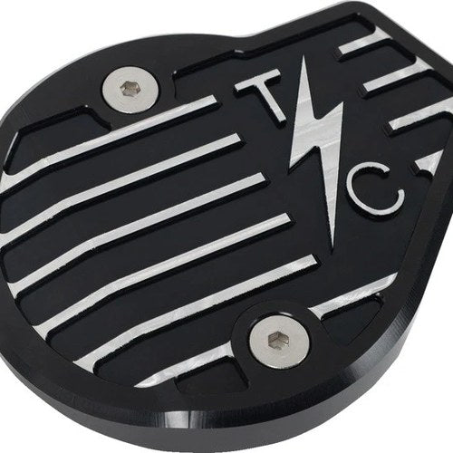 Thrashin Supply Co. Gen 2 Cam Cover Finned Twice Cut Black #TSC-3029-4