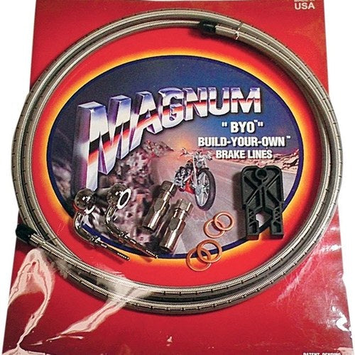 Magnum Byo DOT Single-Disc Brake Line Kit With 35 Degree Banjo SS #396735A