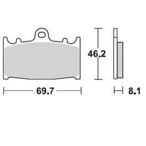 Braking SM1 Brake Pads #715SM1 fits Kawasaki/Suzuki