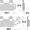 Braking SM1 Brake Pads #725SM1 fits Suzuki/Kymco
