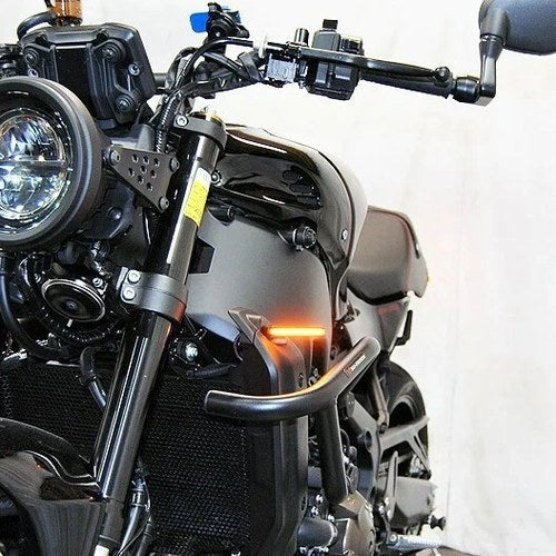 New Rage Cycles LED Front Turn Signals Amber for Yamaha XSR900 2022-2023