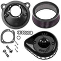 S&S Stealth Mini Teardrop Air Cleaner Kit Gloss Black 170-0440C Harley XL