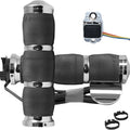 Avon Air Cushion Heated Grips with Throttle Boss Chrome #MT-AIR-90-C-B-H