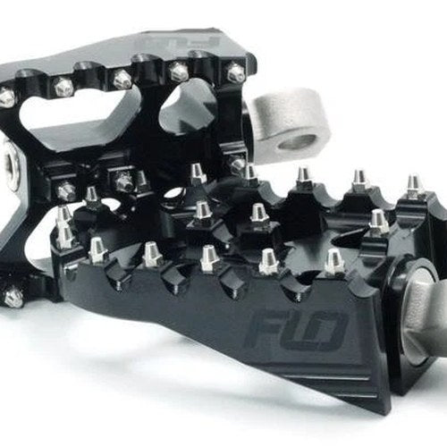 Flo V2 MX Style Footpegs Black Harley-Davidson Male Mount