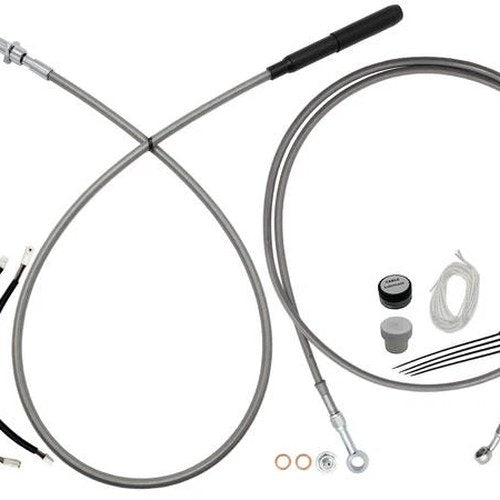 Fat Baggers EZ Install Cable Kit for 12" Ape Bars Stainless/Chrome #249012-C