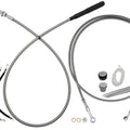 Fat Baggers EZ Install Cable Kit for 12" Ape Bars Stainless/Chrome #249012-C