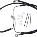 DS Vinyl Brake Line Kit Non-ABS Front +4" Harley Fxdf Dyna Fat Bob 08-16