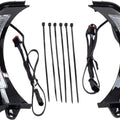 Ciro Fang LED Headlight Bezel with Turn Signals Black 5251 Harley