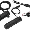 Kuryakyn Heated Dual Cable Iso Grips Gloss Black #6473 Harley Davidson