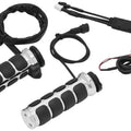 Kuryakyn Heated Iso Grips for Cable Chrome #6471 Harley Davidson