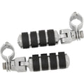Kuryakyn Driver Iso Footpegs With Clevis/Magnum Quick Clamp Large 1.25" Chrome