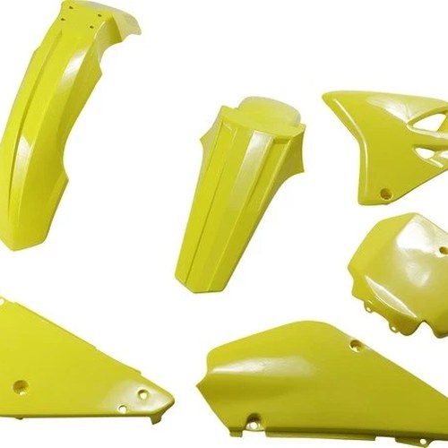 UFO Restyled Complete Plastics Kit Yellow #SUKIT405K102 for Suzuki RM85/RM85L