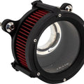 Trask Assault Charge High Flow Round Air Cleaner Flat Black #TM-1025BK